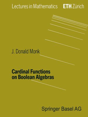 cover image of Cardinal Functions on Boolean Algebras